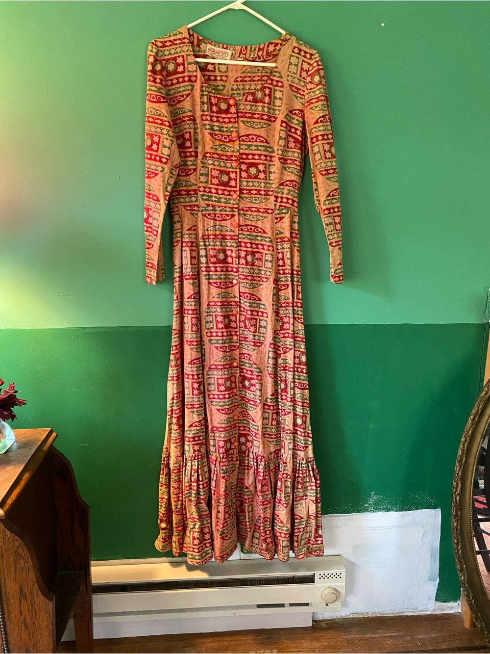 Vintage 1960's / 1970's Boho Maxi Dress